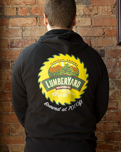 Lumberyard Logo black zip up hoodie