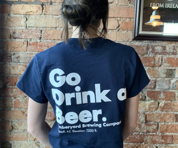 Go Drink a Beer blue shirt