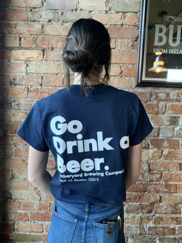 Go Drink a Beer blue shirt