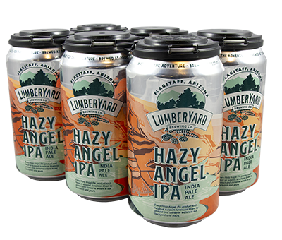 Hazy Angel six pack of beer new logo