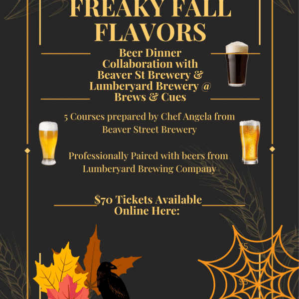 FREAKY FALL FLAVORS BEER DINNER TICKETS